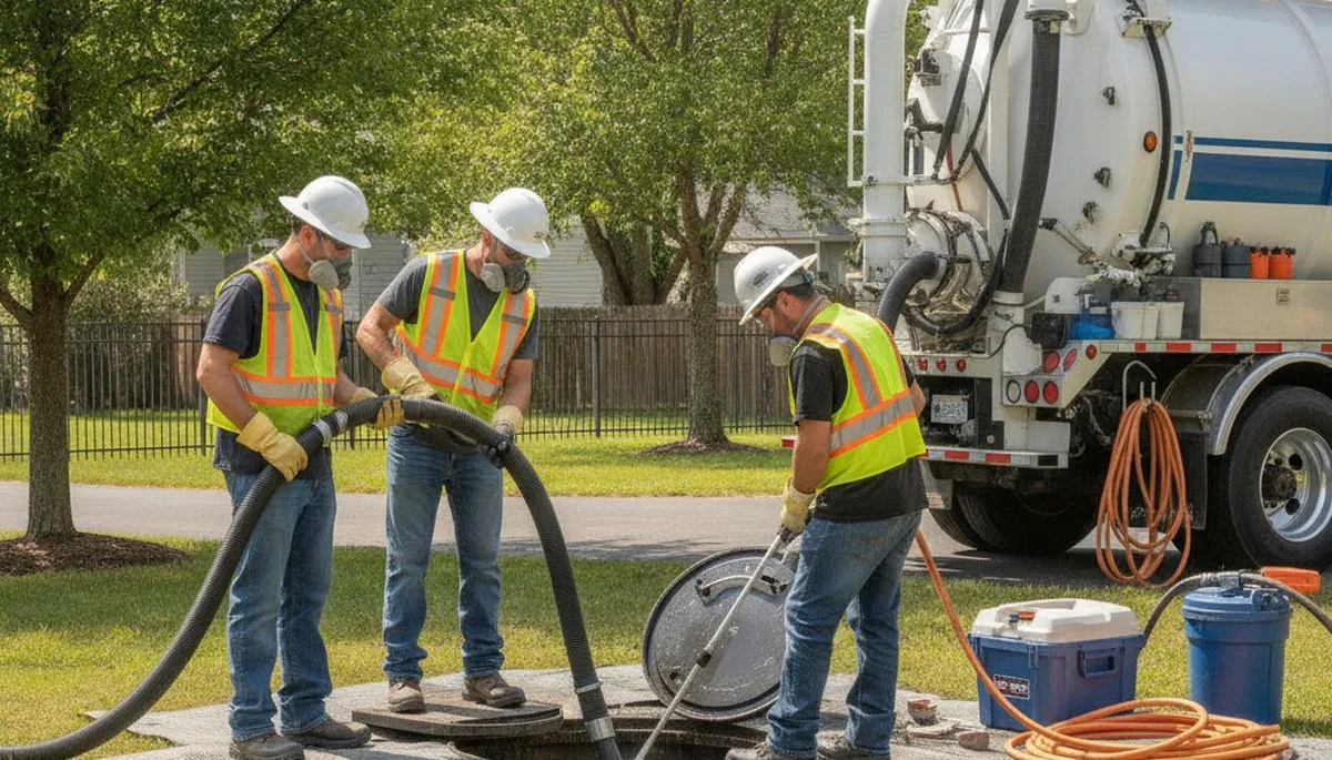 Septic tank cleaning service for Marietta, GA homes by a professional plumber